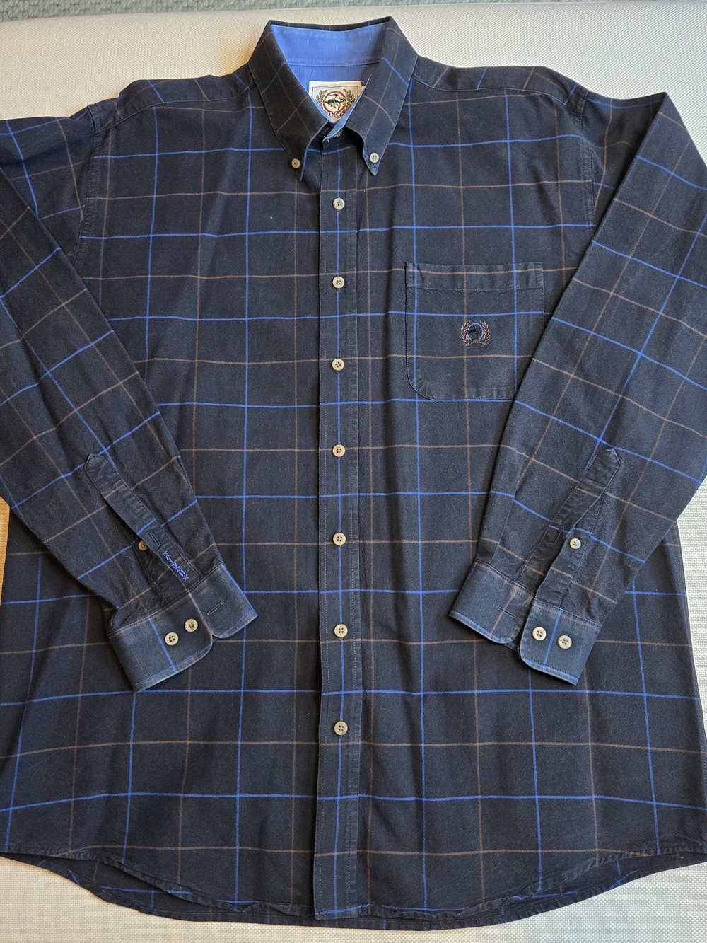 Cinch Men's Long Sleeve Button Down Shirt 100% Cotton Rodeo Western Brushpopper